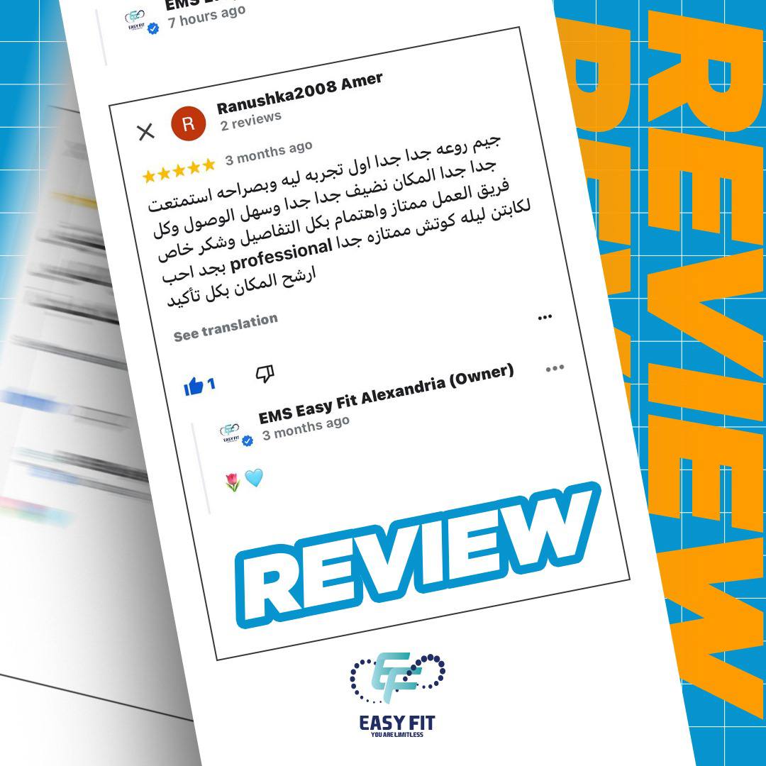 Client review 2 from Easy Fit Alexandria client