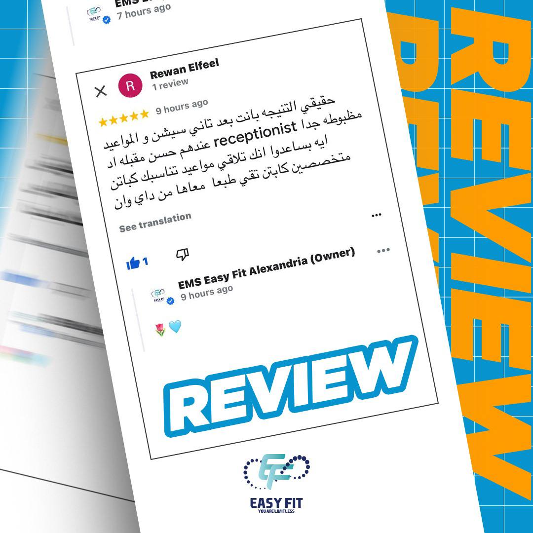 Client review 5 from Easy Fit Alexandria client