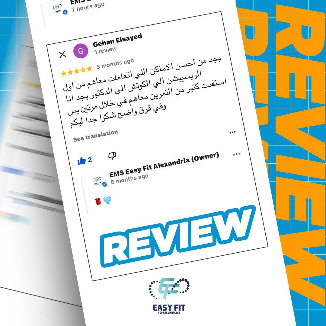 Client review 7 from Easy Fit Alexandria client