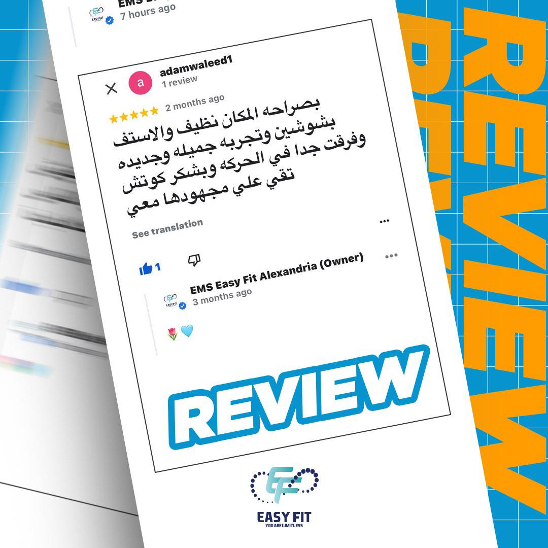 Client review 8 from Easy Fit Alexandria client