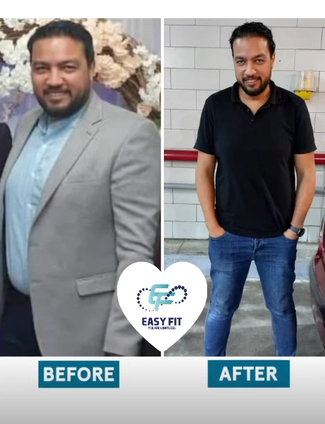 Body Toning before and after progress at Easy Fit Alexandria