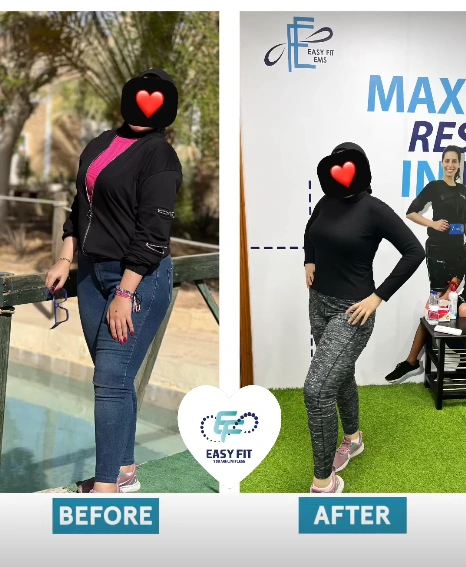 Strength & Shape before and after progress at Easy Fit Alexandria