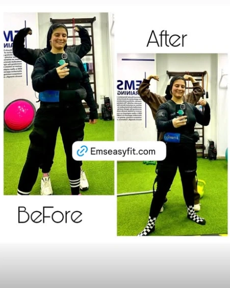 Body Toning before and after progress at Easy Fit Alexandria